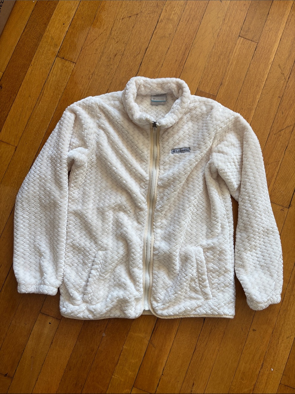 Columbia Kids Cream Plush Full-Zip Puffer Jacket